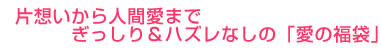 片想いから人間愛までぎっしり＆ハズレなしの「愛の福袋」